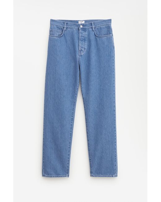 Filippa K Blue Tapered Cropped Jeans for men