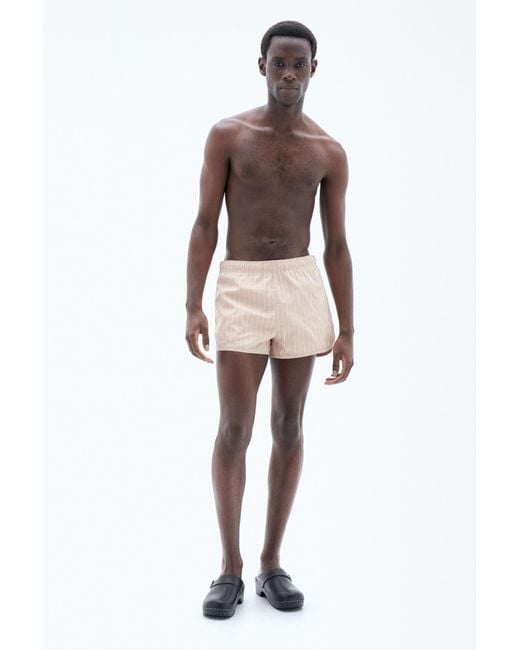 Filippa K Natural Striped Swim Shorts for men