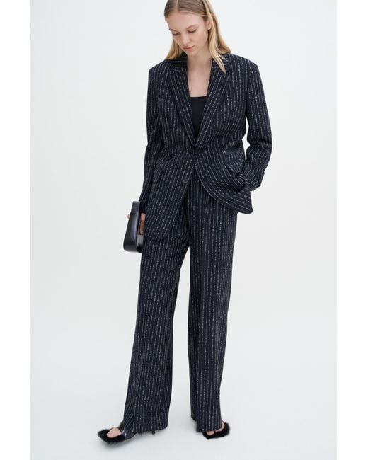 Filippa K Blue Davina Pinstripe Blazer
