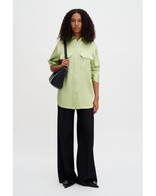 Filippa K Green Fluid Work Shirt