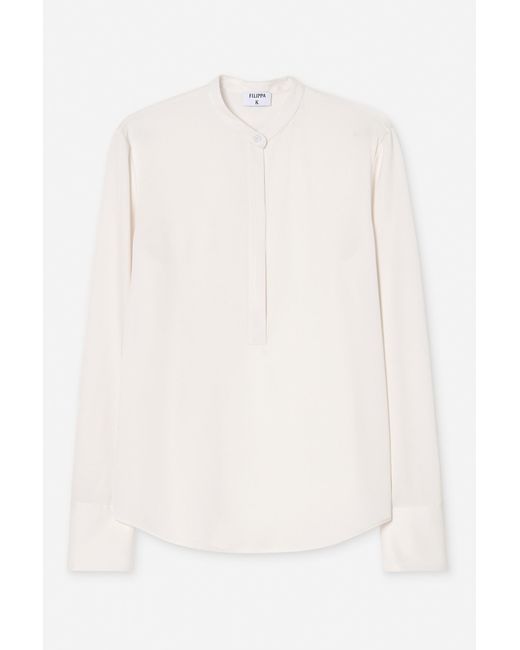 Filippa K White Half Placket Blouse