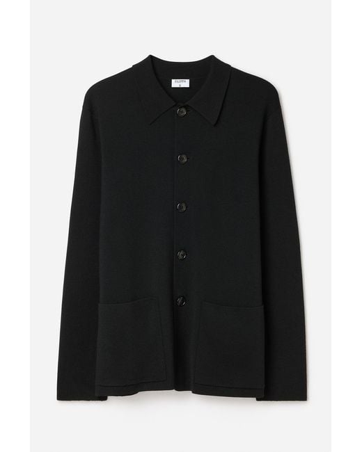 Filippa K Black Wool Milano Knit Blazer for men