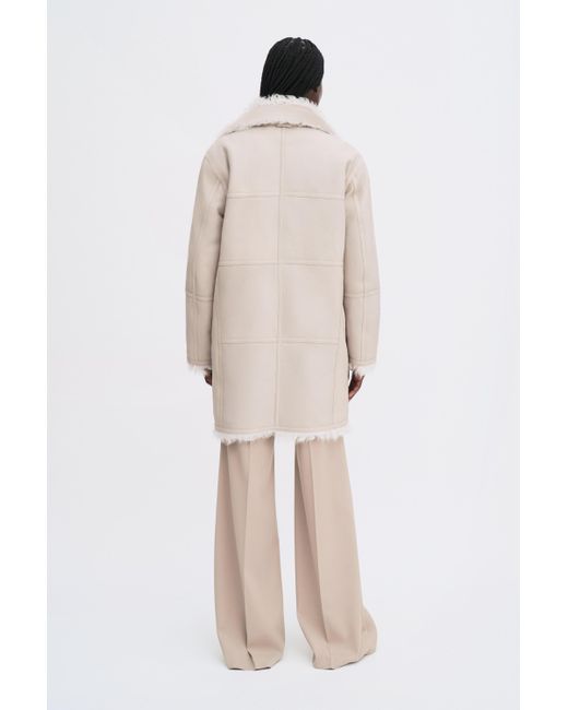 Filippa K Natural Reversible Shearling Coat