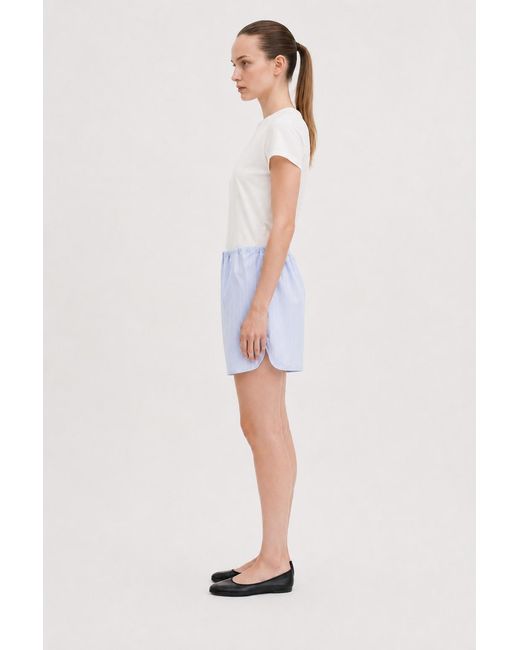 Filippa K Blue Striped Drawstring Shorts