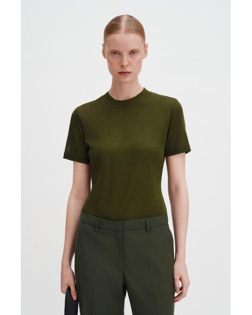 Filippa K Green Lyocell Cashmere Tee