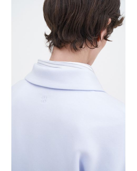 Filippa K White Polo Sweatshirt