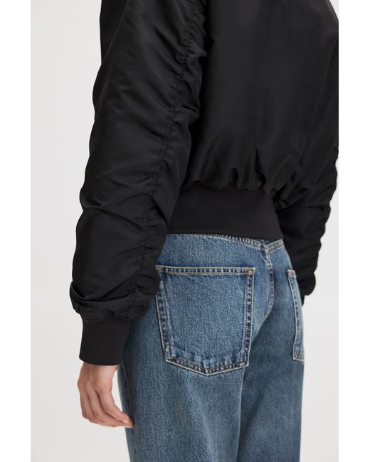 Filippa K Black Nylon Zip Jacket