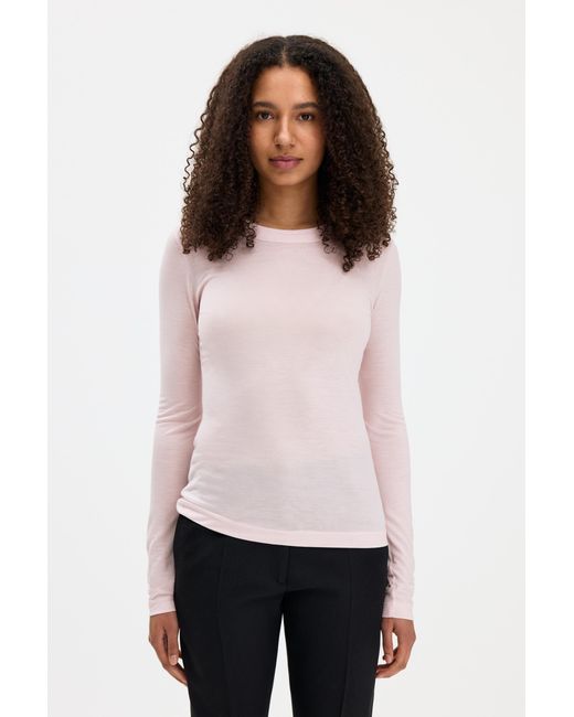 Filippa K White Scooped Longsleeve Top