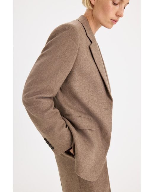 Filippa K Brown Delilah Flannel Blazer
