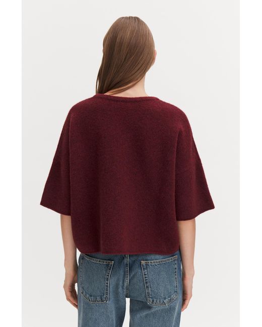 Filippa K Red Wool Yak Tee