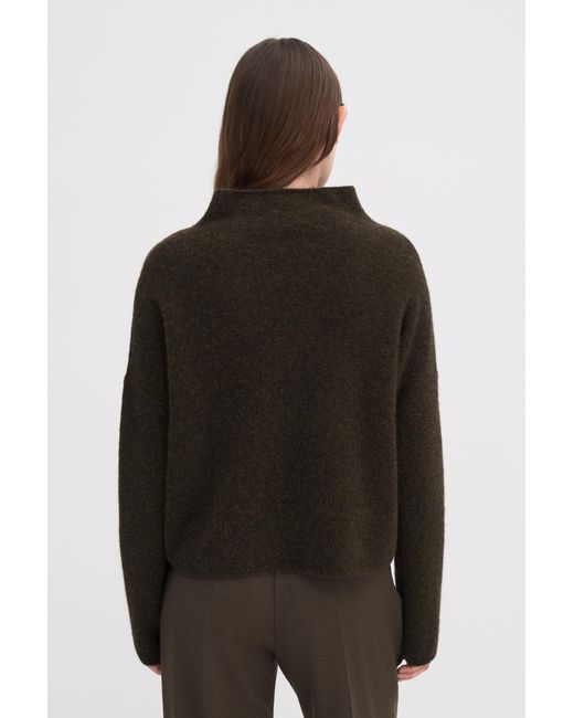 Filippa K Black Mika Yak Funnelneck Sweater