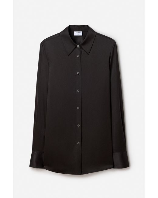 Filippa K Black Silk Shirt