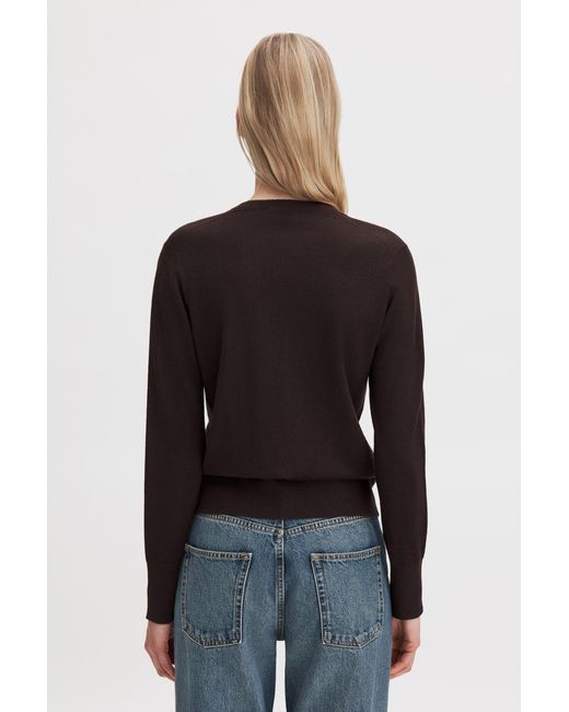 Filippa K Black Merino Short Cardigan