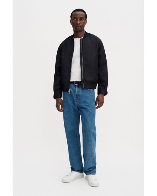 Filippa K Blue Technical Bomber Jacket for men
