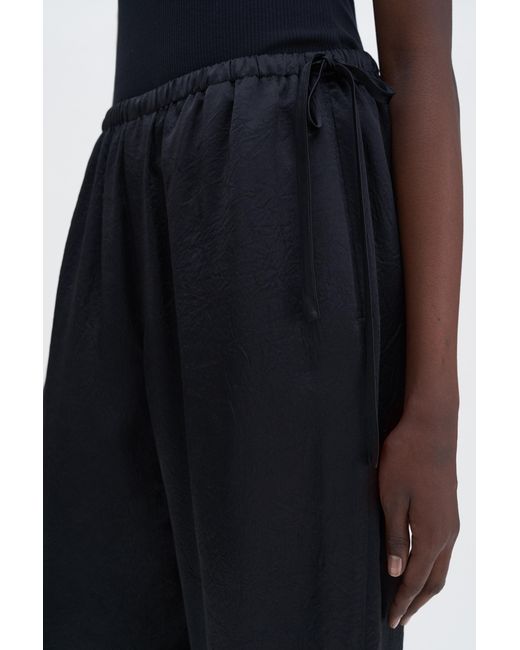Filippa K Blue Casual Crinkle Trousers
