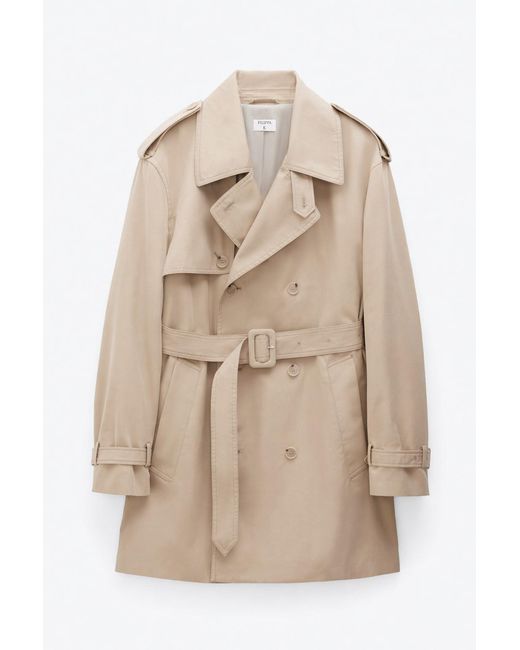 Filippa K Natural Short Trench Coat