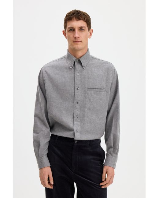 Filippa K Gray Zack Flannel Shirt for men