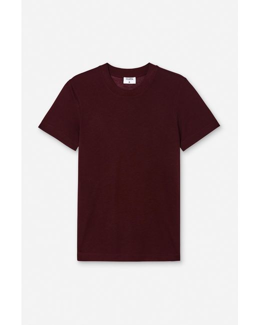 Filippa K Red Lyocell Cashmere Tee