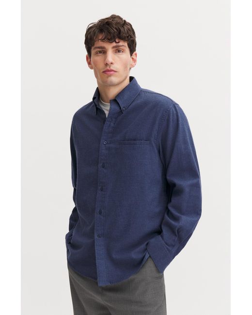 Filippa K Blue Zack Flannel Shirt for men