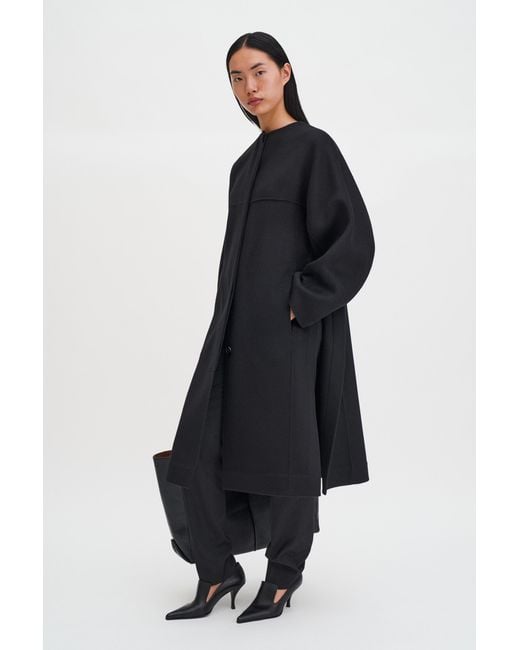 Filippa K Black Camilla Doublé Coat