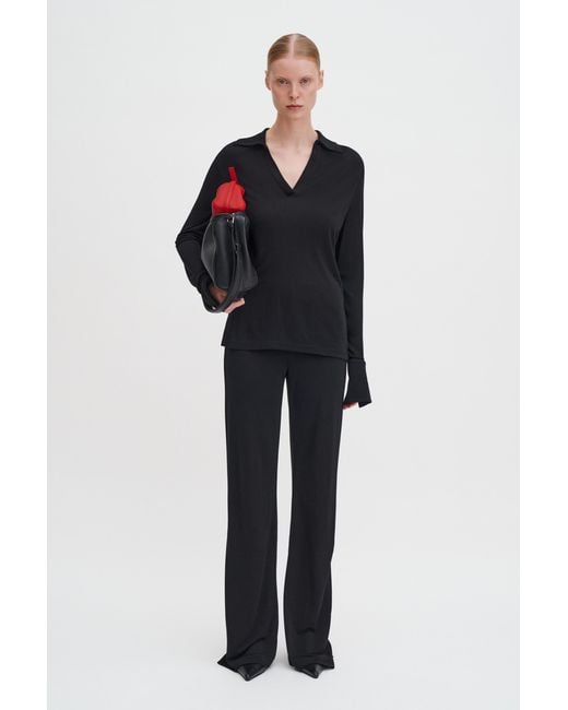 Filippa K Blue Crepe Jersey Shirt