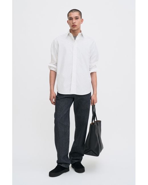 Filippa K White Relaxed Tailored Shirt for men