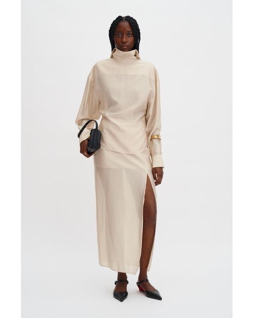 Filippa K Natural Fold Collar Blouse