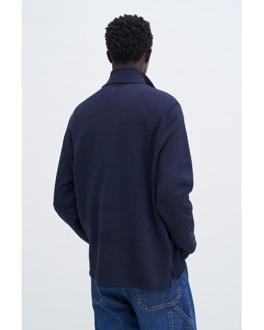 Filippa K Blue Half Zip Sweatshirt for men