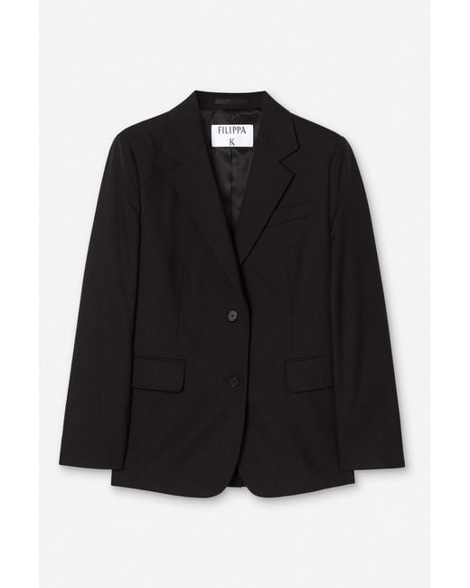 Filippa K Black Delilah Cool Wool Blazer