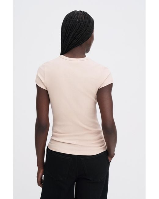 Filippa K Black Fine Rib Tee