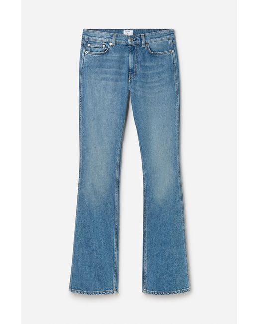 Filippa K Blue Stacked Bootcut Jeans