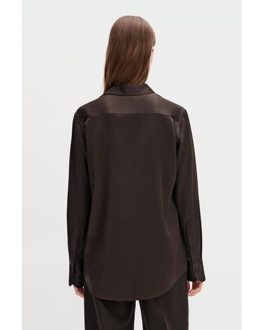 Filippa K Brown Silk Shirt