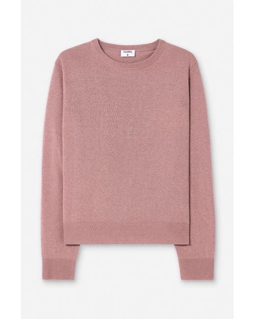 Filippa K Red Soft Wool Crewneck Sweater