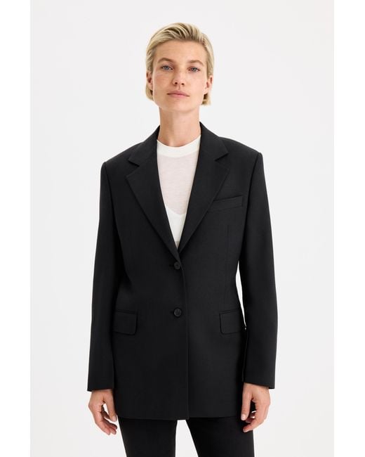 Filippa K Black Slit Blazer
