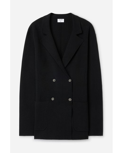 Filippa K Blue Milano Knit Blazer