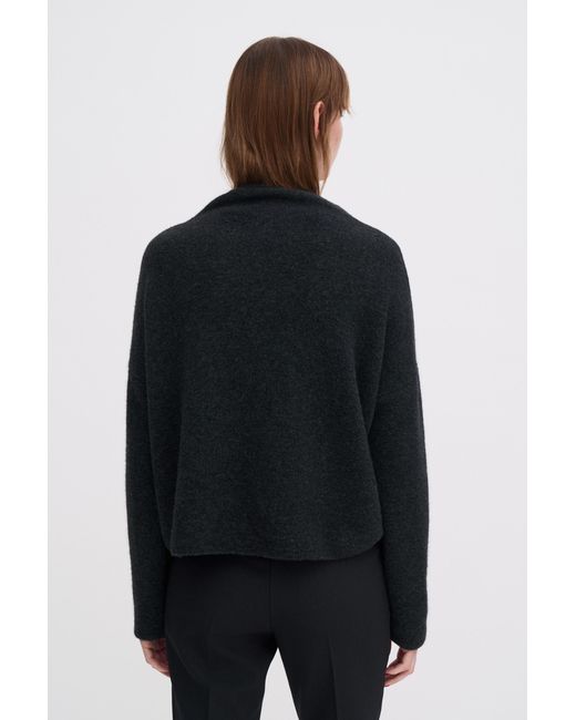 Filippa K Black Mika Yak Funnelneck Sweater