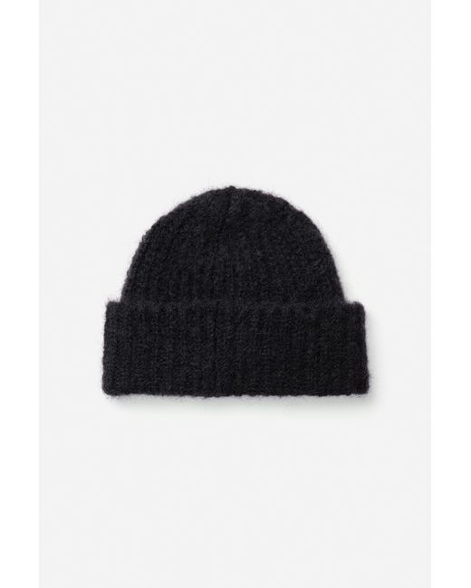 Filippa K Black Hairy Alpaca Hat