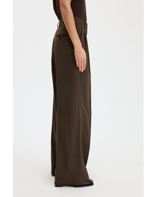 Filippa K Black Darcey Wool Trousers