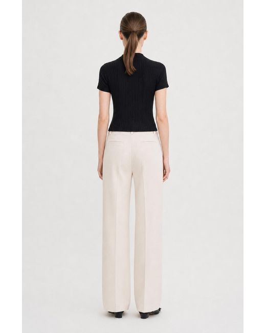 Filippa K Blue Mock Neck Top