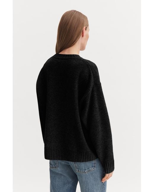 Filippa K Black Wool Cashmere Sweater