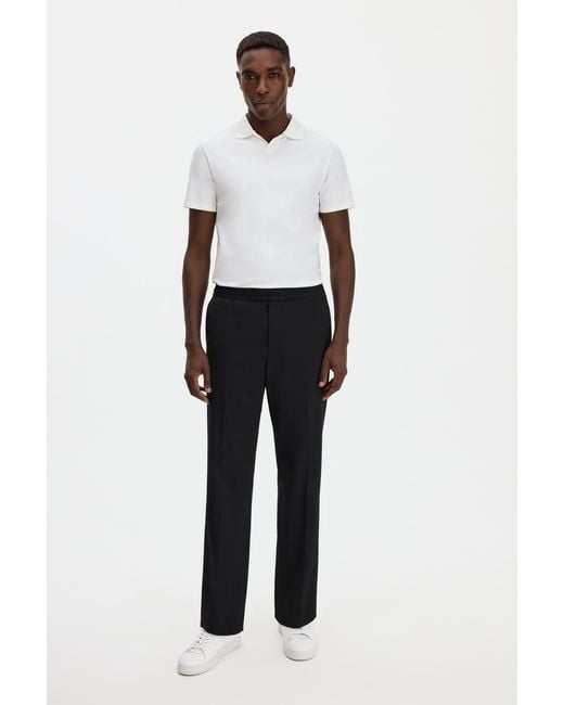Filippa K White Stretch Cotton Polo T-Shirt for men