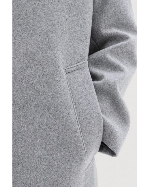 Filippa K Gray Wool Car Coat