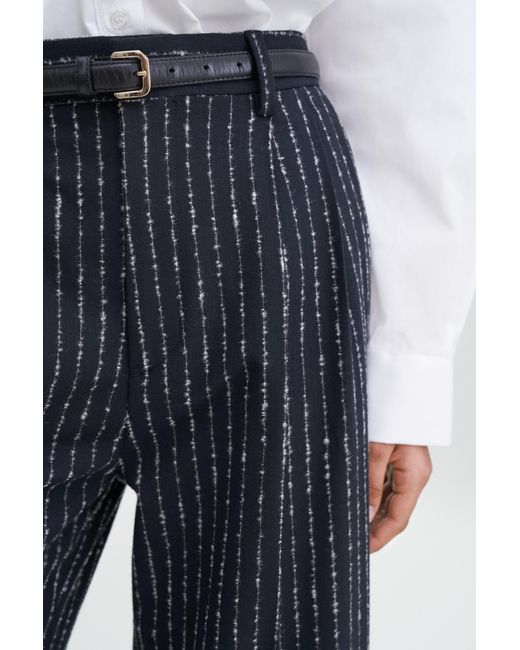 Filippa K Blue Darcey Pinstripe Trousers