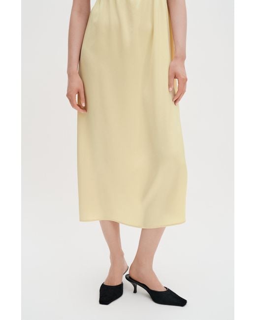 Filippa K Natural Gathered Kimono Boatneck Dress