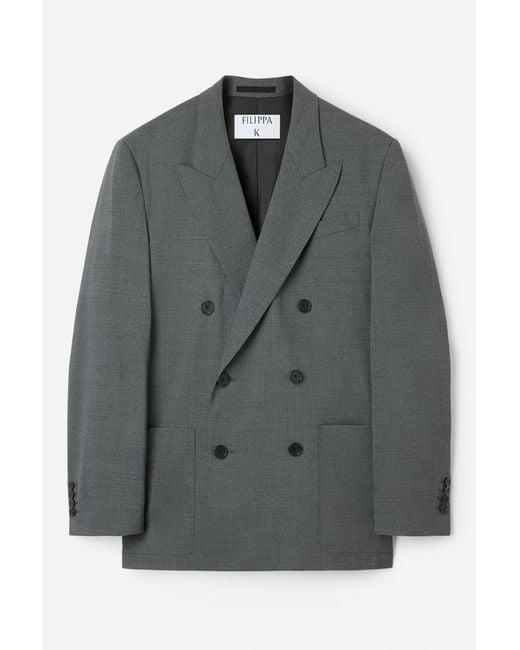 Filippa K Gray Michael Pinstripe Blazer for men