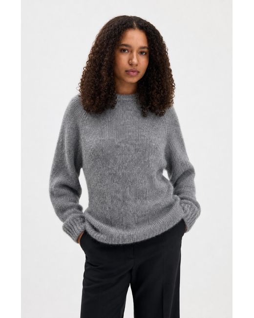 Filippa K Gray Hairy Alpaca Sweater