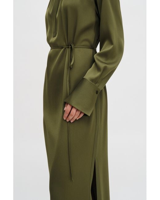 Filippa K Green Gathered Raglan Dress