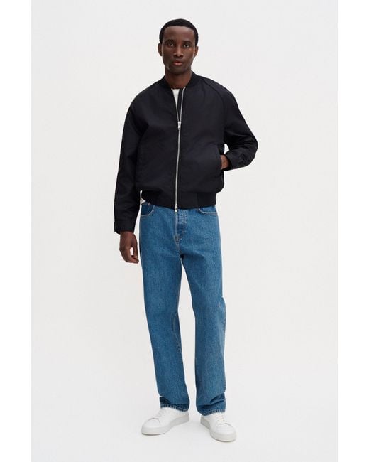 Filippa K Blue Technical Bomber Jacket for men