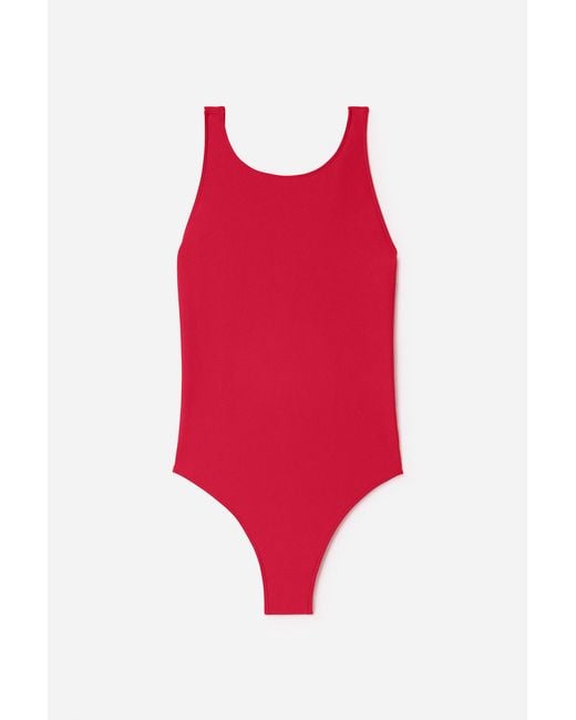 Filippa K Red Cross-Back Swimsuit