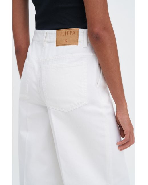 Filippa K White Wide Leg Jean